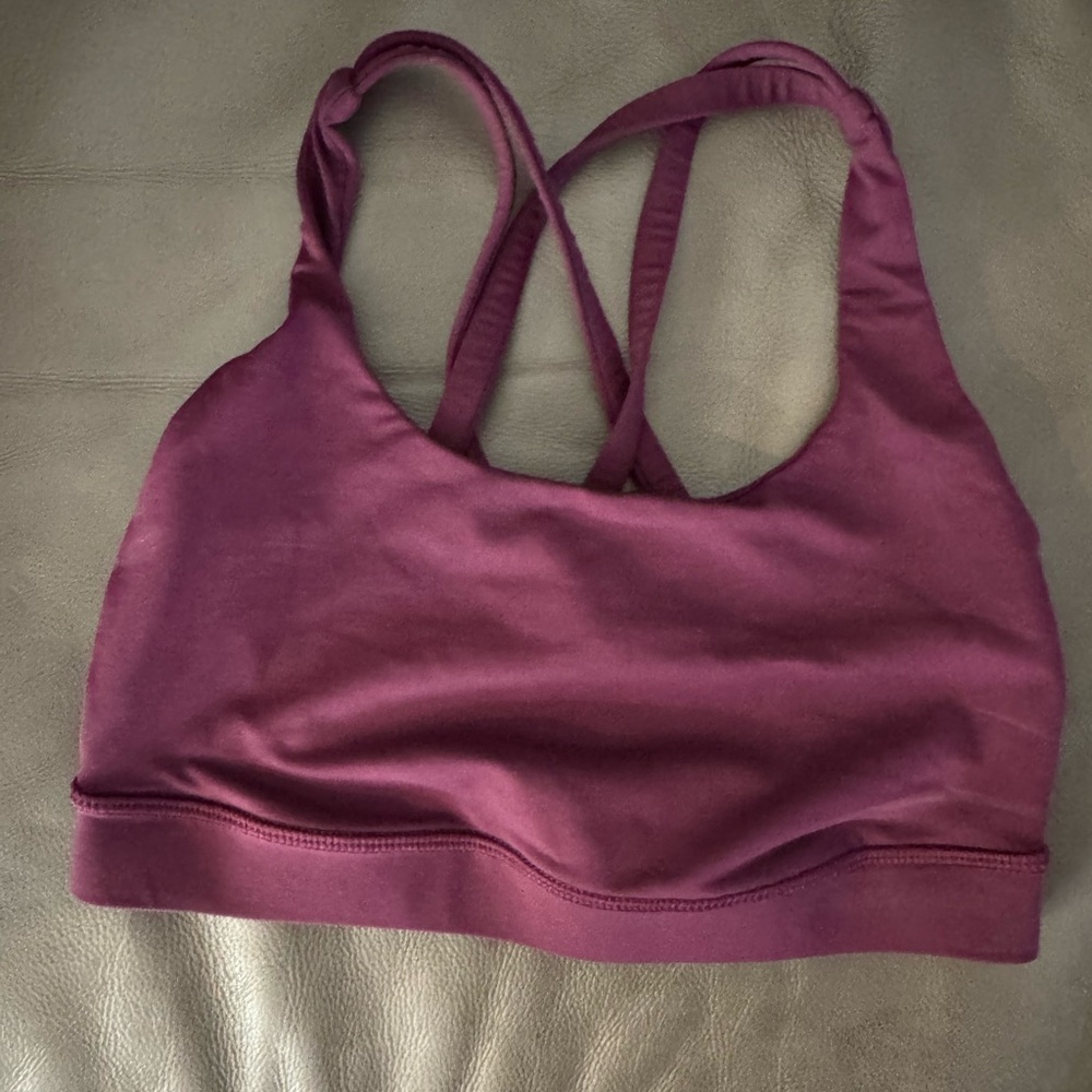 Lululemon burgundy bra size 2